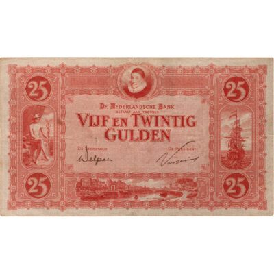 25 gulden 1921 Willem van Oranje PMG 30