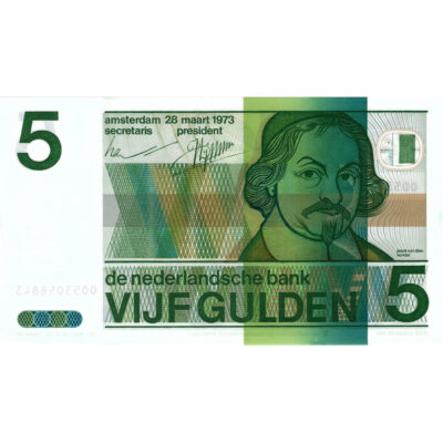 5 gulden 1973 Vondel PMG 67 EPQ