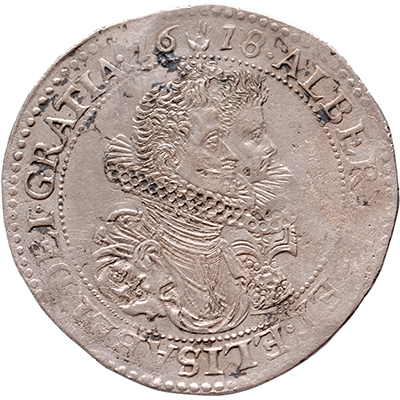 1/2 ducaton Brabant, Antwerpen 1618 Albrecht & Isabella