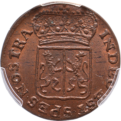 Duit Gelderland 1783 PCGS MS 63 BN