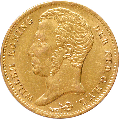 10 gulden 1825U Willem I Pr