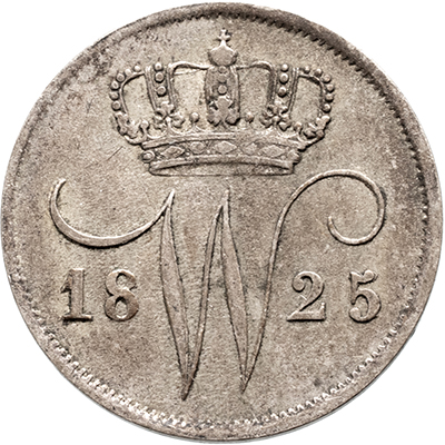 10 cent 1825U Willem I Pr-
