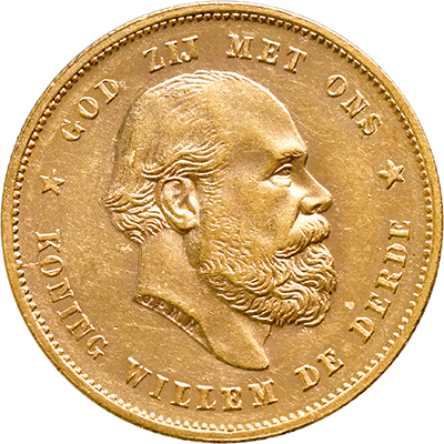 10 gulden 1879/77 Willem III Pr