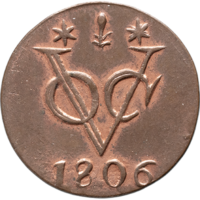 Duit Gelderland VOC 1806