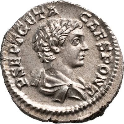 AR Denarius Geta (209-211)