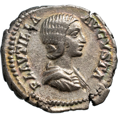 AR Denarius Plautilla, wife of Caracalla (202-205)