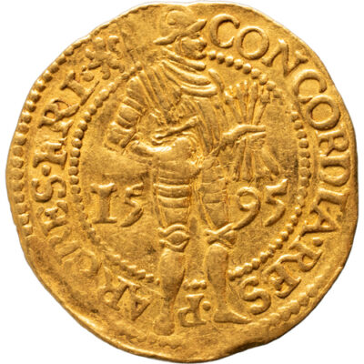 Gouden dukaat Friesland 1595