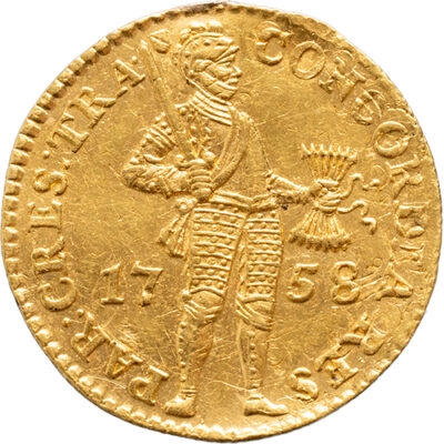 Gouden dukaat Utrecht 1758