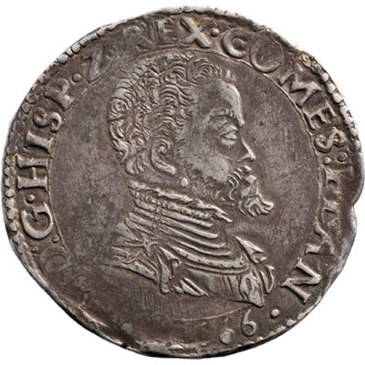 1/5 Philipsdaalder Vlaanderen, Brugge 1566