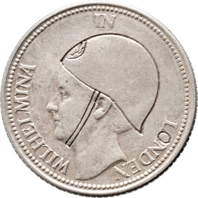 25 cent 1941 Wilhelmina WILHELMINA IN LONDEN