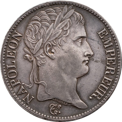 5 francs 1813U Napoleon I Pr+