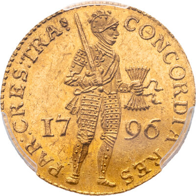 Gouden dukaat Utrecht 1796 PCGS MS 61