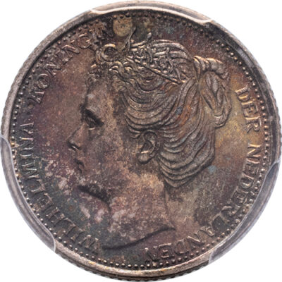 10 cent 1906 Wilhelmina PCGS MS 62