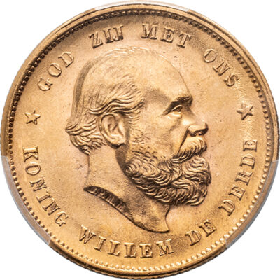 10 gulden 1888 Willem III PCGS MS62