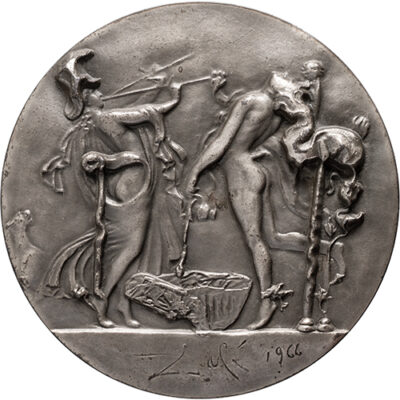 1967. Salvador Dalí. Dionysus and Pallas Athena
